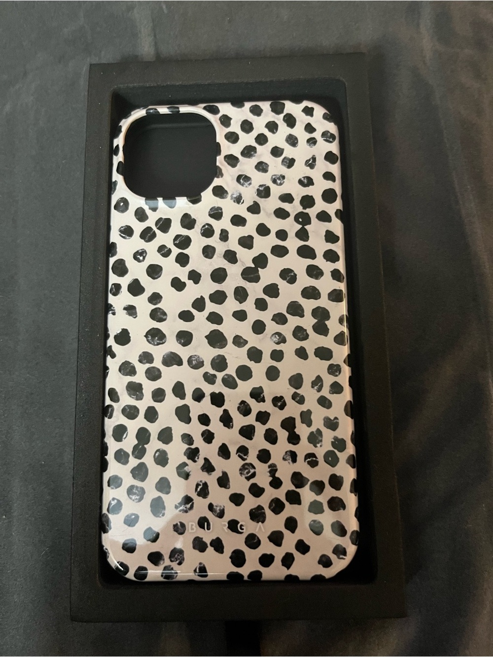 smartphone protective case in "Almond Latte" design.